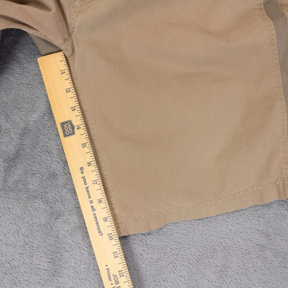 Kuhl Radikl Shorts Cargo Hiking Mens 34 Khaki Cotton Blend Stretch Tech # 5068